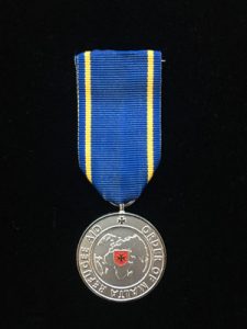 Distinction: Refugee Aid Medal Date: 23.12.2016 awarded by HE Fra´ Mathew Festing, Grand Master of the sovereign hospitaller order of St. John of Jerusalem of Rhodes and Malta